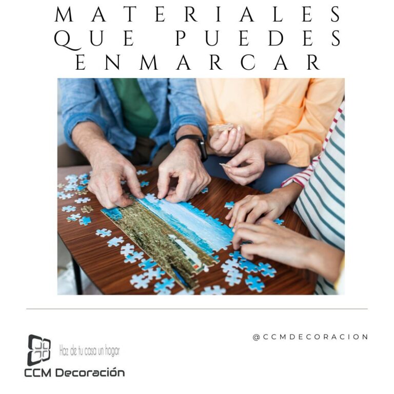 Materiales para enmarcar