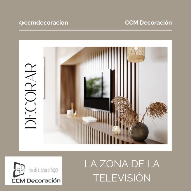 Decorar la zona de televisión