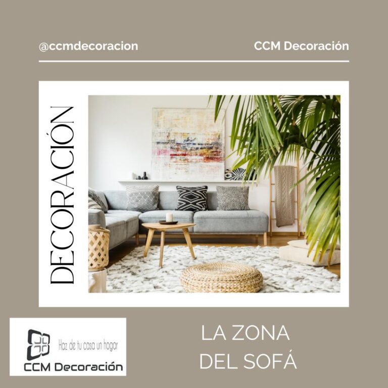 Decorar zona del sofá