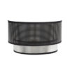Aplique Anastasia 1xe27 Negro-plata 17x30x15 Cm