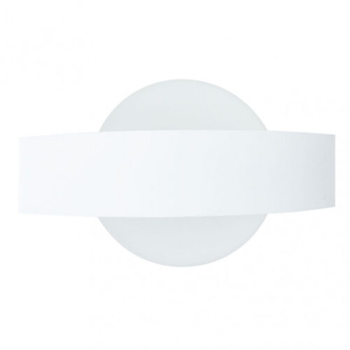 Aplique Barredor De Pared Circ.8w 4000k Arco Blanco 630 Lm Ip20 13x24x5 Cm