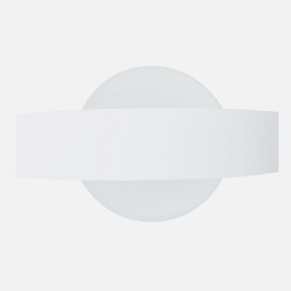 Aplique Barredor De Pared Circ.8w 4000k Arco Blanco 630 Lm Ip20 13x24x5 Cm