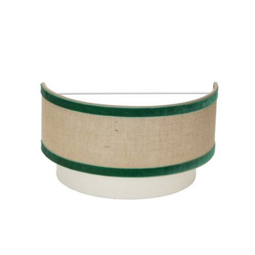 Aplique Cornalina 1xe27 Beis/verde  30d