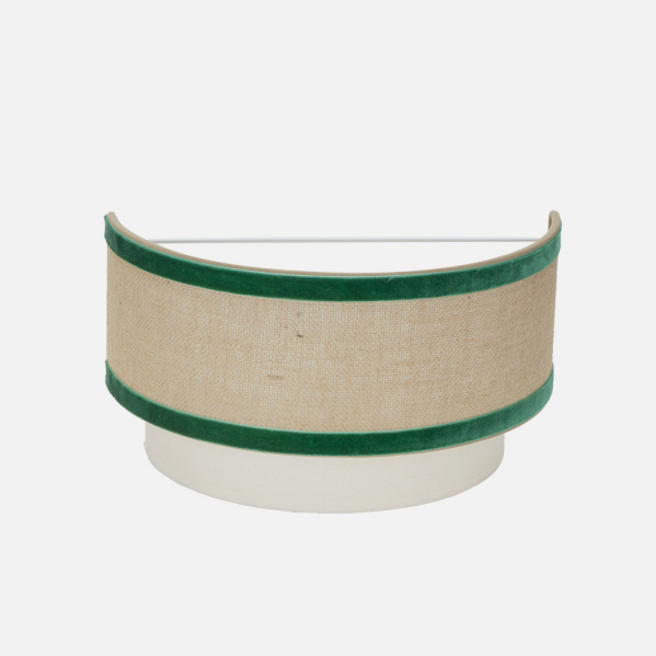 Aplique Cornalina 1xe27 Beis/verde  30d
