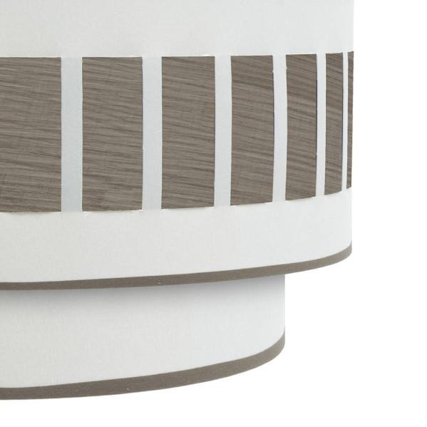Aplique Ivanna 1xe27 Blanco-madera Gris 17x30x15 Cm
