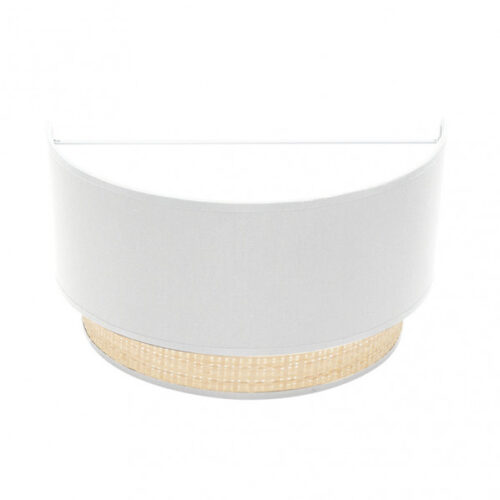 Aplique Kandy 1xe27 Natural/blanco 17x30x15 Cm