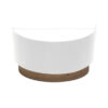 Aplique Tatiana 1xe27 Blanco-madera Oscura 17x30x15 Cm