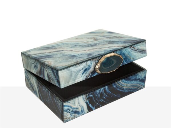 CAJA SOBREMESA VIDRIO  AGATA 16X7X13