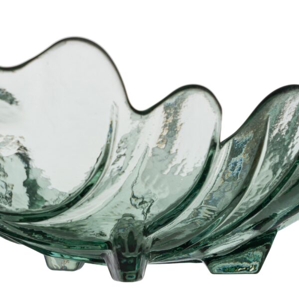CENTRO MESA VERDE VIDRIO 35X19X11 CM
