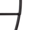 RELOJ PARED NEGRO METAL 60 RECTANGULO