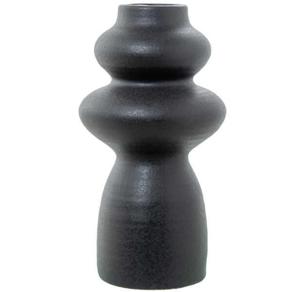JARRON CERAM ABST 32CM NEGRA O17X32CM