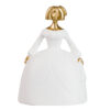 MENINA BLANCA DORADA 15X13X20 CM