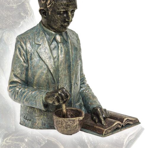 Escultura Farmacéutico/Químico - A. Anglada