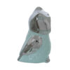 FIGURA BUHO CERAM VERDE/PLAT 10X9X14CM