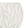 MACETERO HOJAS BLANCO JARDIN 22X22X10