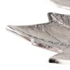 CENTRO HOJA ROUGH NICKEL 33X32X3 CM