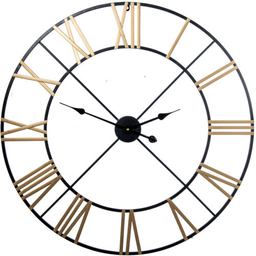 RELOJ PARED HIERRO  O80X5CM(PILA NO INC)