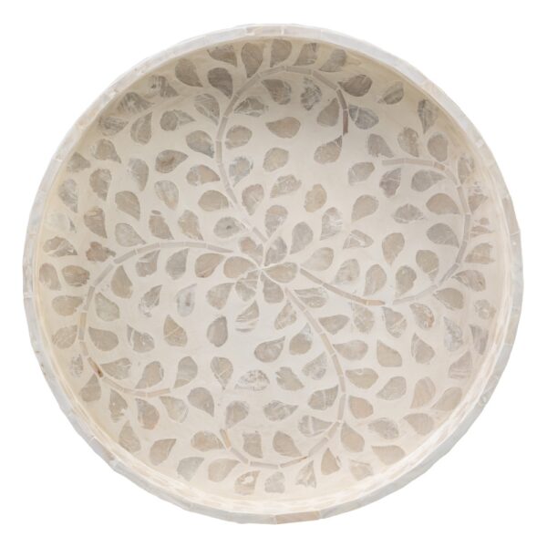 BANDEJA BEIGE NACAR MDF 35X35X5
