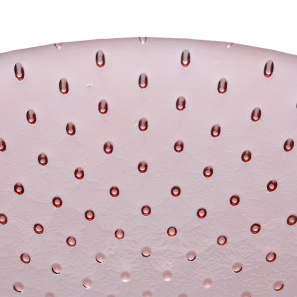 CENTRO MESA ROSA VIDRIO 30X30X9 CM