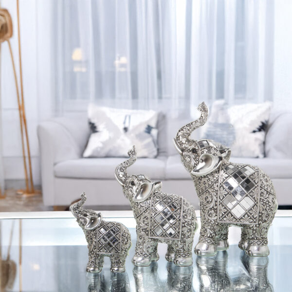FIGURA RES ELEFANTE PLAT/ESP 11X6X16CM