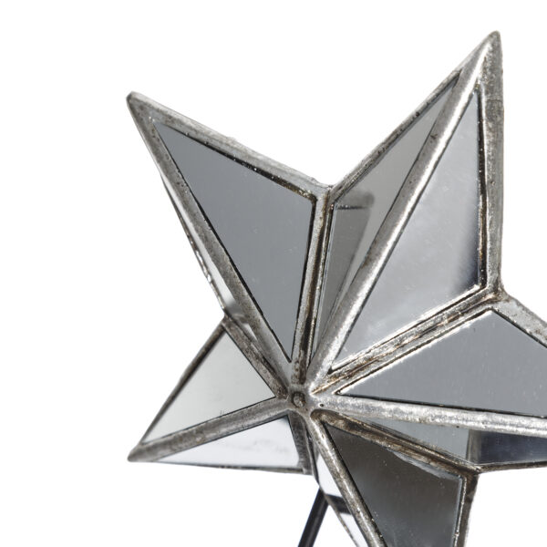 FIGURA ESTRELLA PLATA/ESPEJO 24X9X36