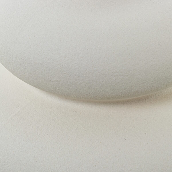 JARRON CERAM ABST CREMA RUGOSA O18X25CM