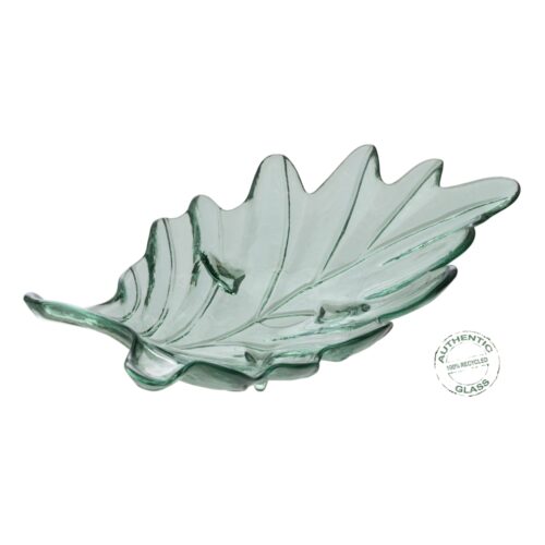 CENTRO MESA VERDE VIDRIO 35X19X11 CM