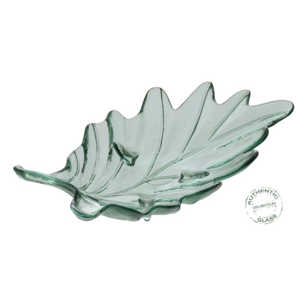 CENTRO MESA VERDE VIDRIO 35X19X11 CM