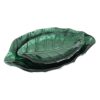 CENTRO HOJA VERDE CRISTAL 29X15X3 CM
