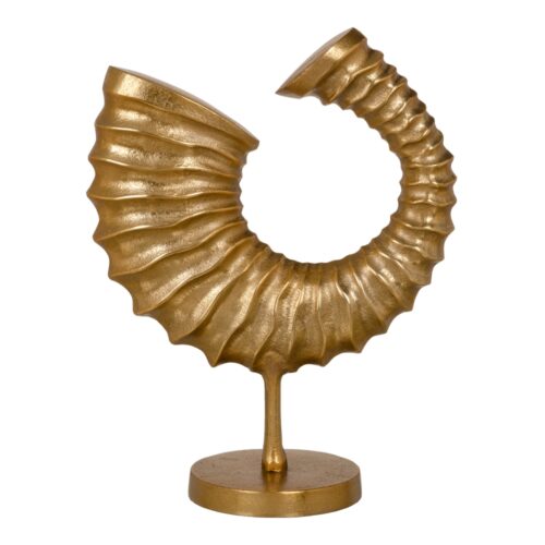 FIGURA ORO ALUMINIO 30 X 14 X 39 CM