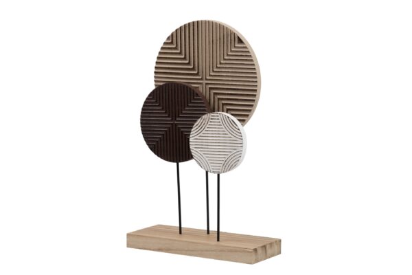 ESCULTURA MADERA DIANAS 25X11X41 CM