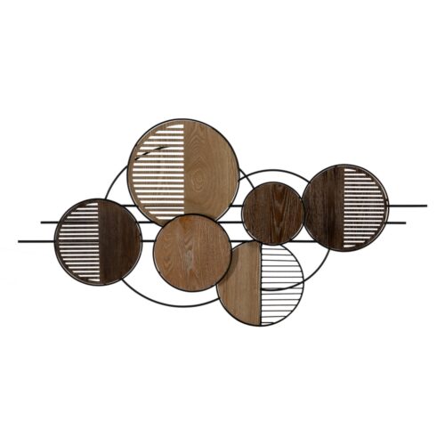 PANEL METAL Y MADERA 134X5X69CM