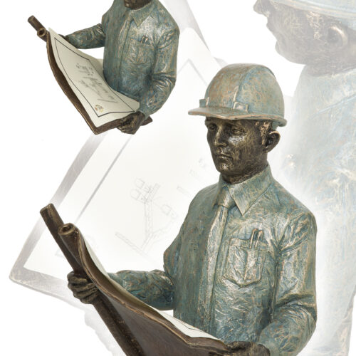 Escultura Arquitecto/Ingeniero/Aparejador - A. Anglada