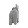 FIGURA ELEFANTE RES PLATEADA 23,5X9,5X19