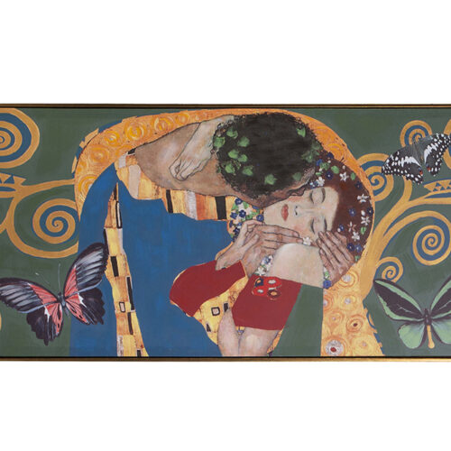 EL BESO KLIMT 90%P.MANO C/MARCO 150x5x60