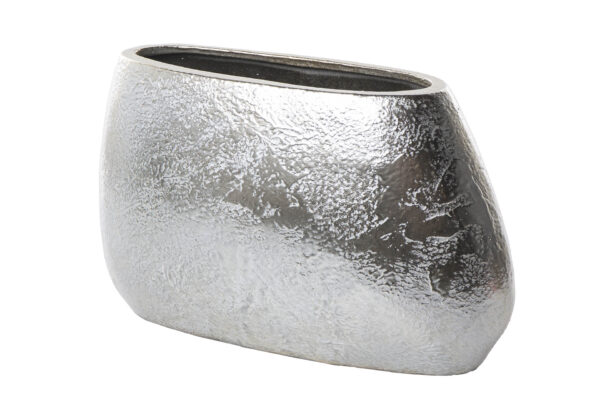 JARRON PLATA ASIMETRICO 29X11X17