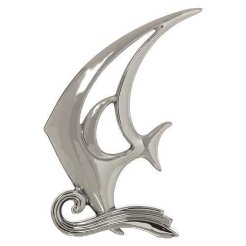 FIGURA PEZ PLATAEADO 25X8X36