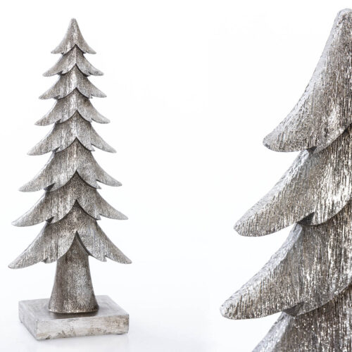 ARBOL DECORATIVO PLATA 21X12X50
