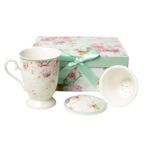 ESTUCHE+TAZA TE C/FILTRO 300 ML 24X13X12