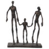 FIGURA RES FAMILIA DORADO 26X12X33CM