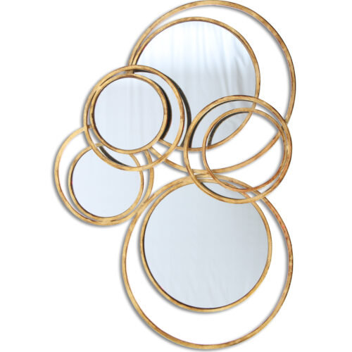 ESPEJO METAL DORADO 53X4X58