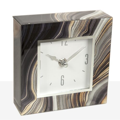 RELOJ SOBREMESA VIDRIO NOCHE 14X4X14