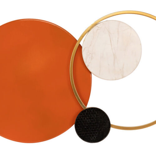 PANEL METALICO NARANJA 90x3x55 CM
