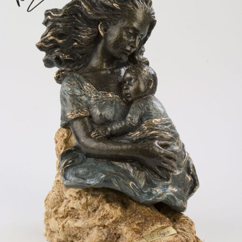 Escultura Durmiendo con mamá - A. Anglada