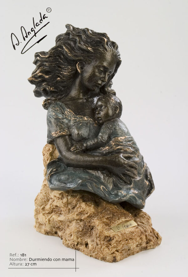 Escultura Durmiendo con mamá - A. Anglada