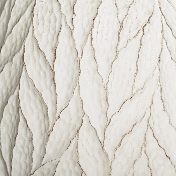 MACETERO HOJAS BLANCO JARDIN 19X19X26