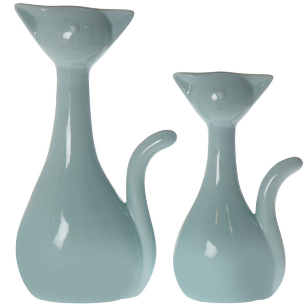 FIG. GATO AZUL PASTEL 13,5X9X23,5