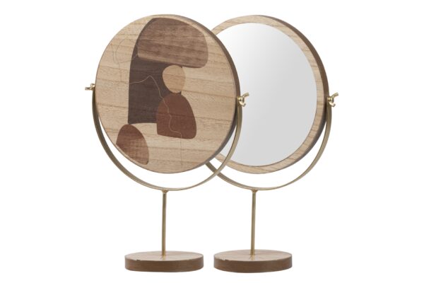 ESPEJO TOCADOR MADERA MOD 1 22X10X32