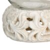 PORTAVELAS TERRACOTA-CRISTAL 16x16x19 CM