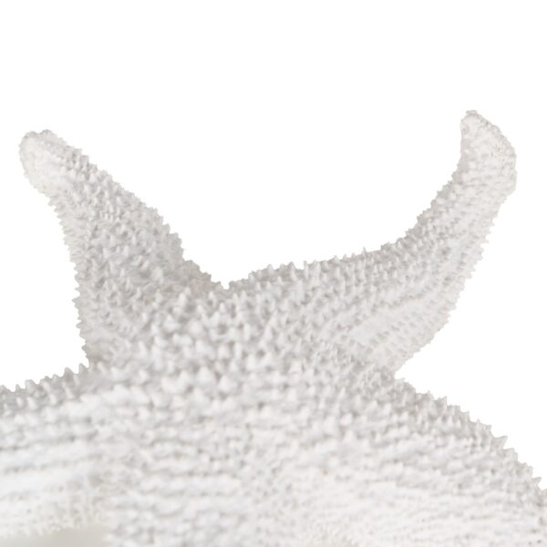FIGURA ESTRELLA BLANCO RESINA 24X24X5 CM